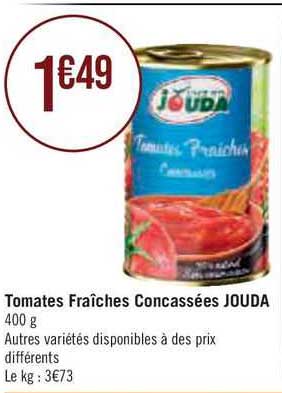 tomates fraîches concassées jouda