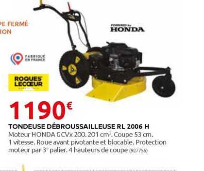 tondeuse débroussailleuse rl 2006 h roques lecoeur