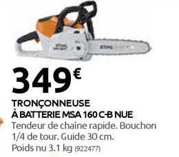 tronçonneuse à batterie msa 160 c-b nue