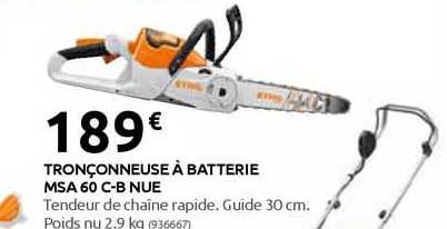 tronçonneuse à batterie msa 60 c-b nue
