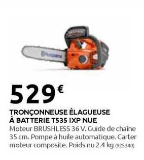 tronçonneuse élagueuse à batterie t535 ixp nue