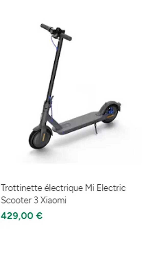 trottinette électrique mi electric scooter 3 xiaomi
