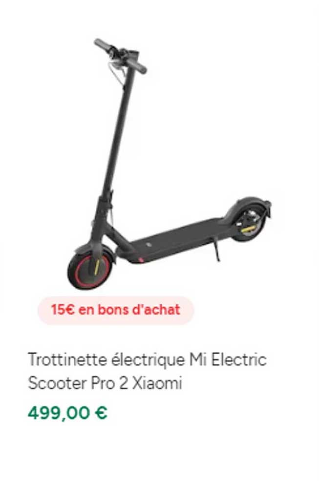 trottinette électrique mi electric scooter pro 2 xiaomi