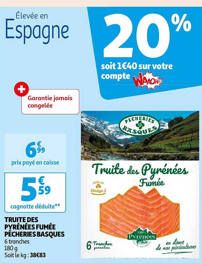 Truite Des Pyrénées Fumée Pêcheries Basques