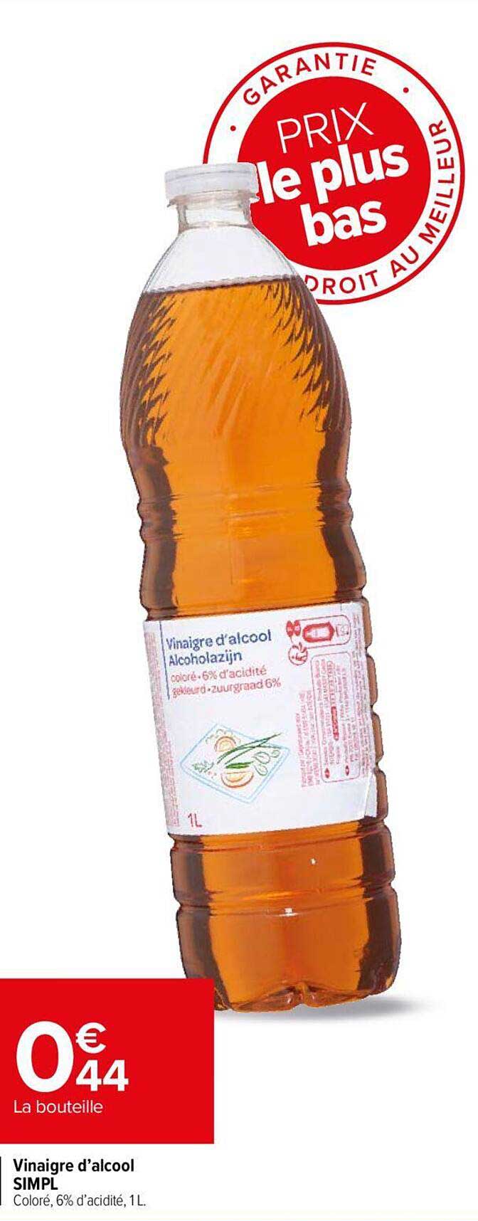 vinaigre d'alcool simpl