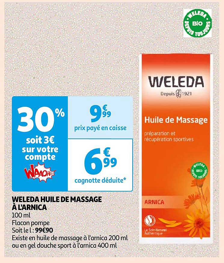 weleda huile de massage à l'arnica