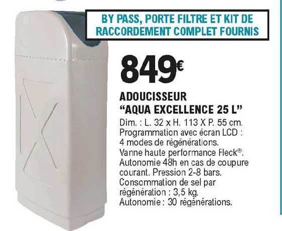 Adoucisseur "aqua Excellence 25 L"