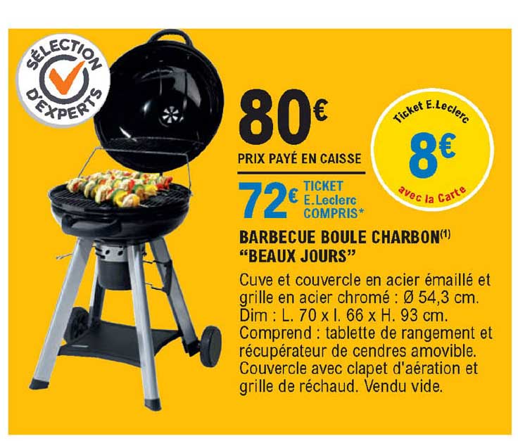 barbecue boule charbon "beaux jours"