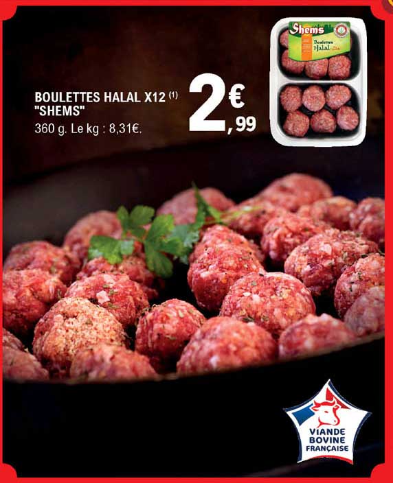 boulettes halal x12 "shems"