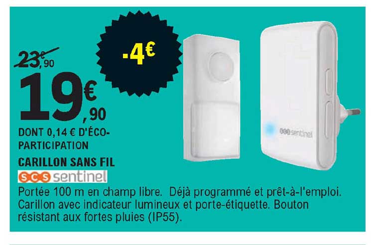 carillon sans fil scs sentinel