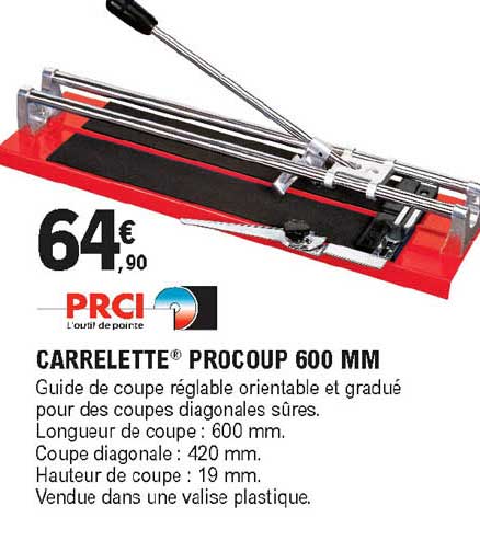 carrelette procoup 600 mm prci