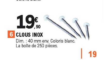 clous inox