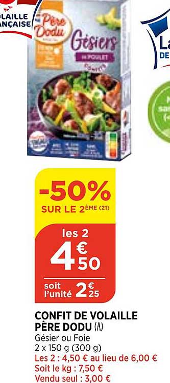 confit de volaille père dodu