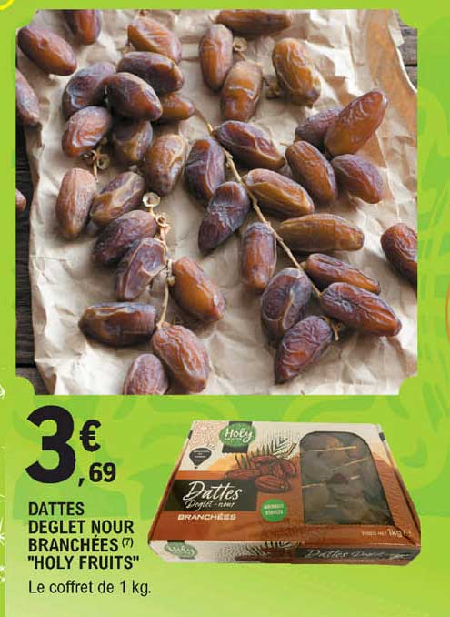 dattes deglet nour branchées "holy fruits"