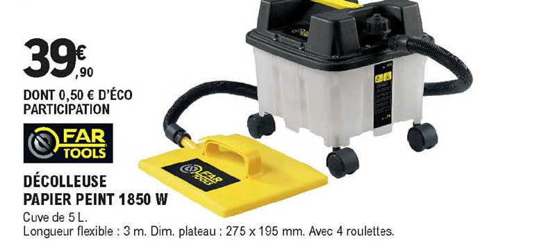 décolleuse papier peint 1850 far tools