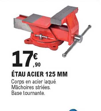 étau acier 125 mm
