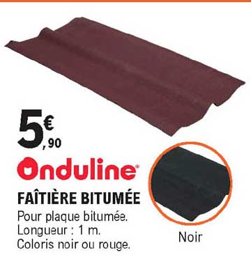 Faîtière Bitumée Onduline