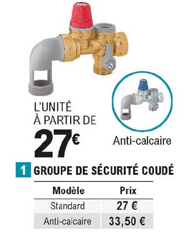 groupe de sécurité coudé