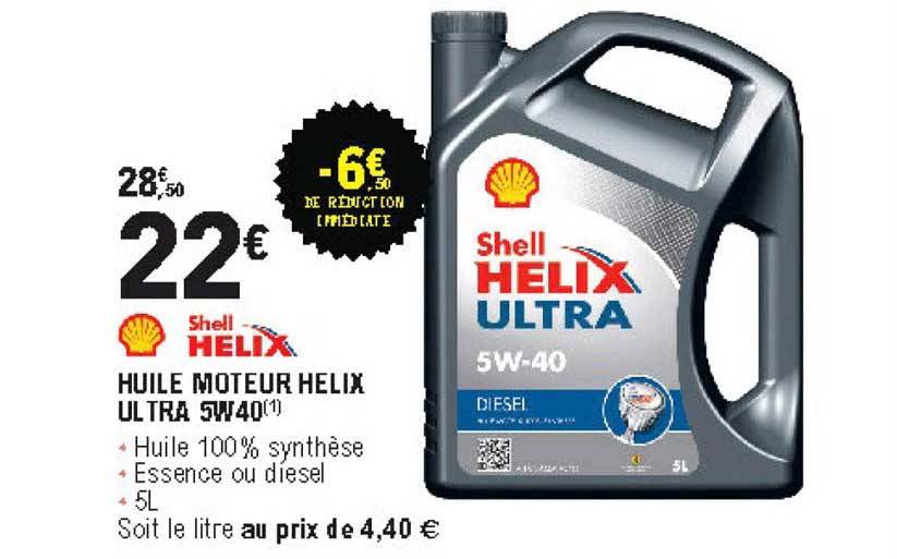 huile moteur helix ultra 5w40