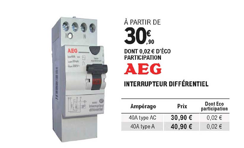 interrupteur différentiel aeg