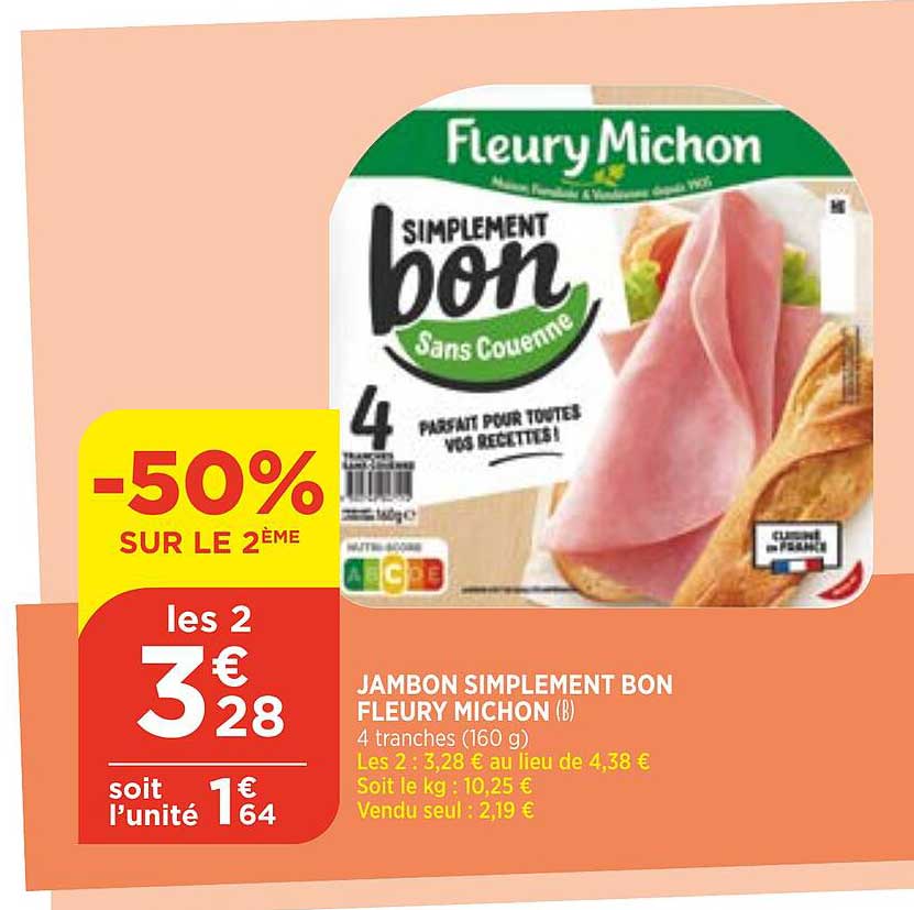 jambon simplement bon fleury michon