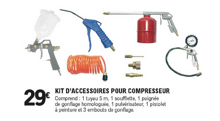 kit d'accessoires pour compresseur