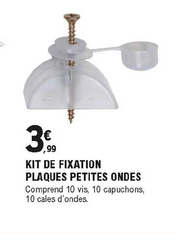kit de fixation plaques petites ondes