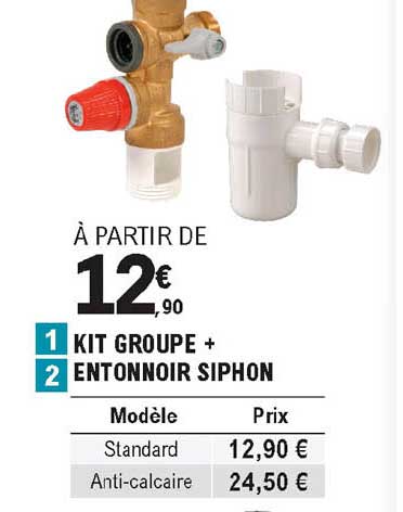 kit groupe + entonnoir siphon