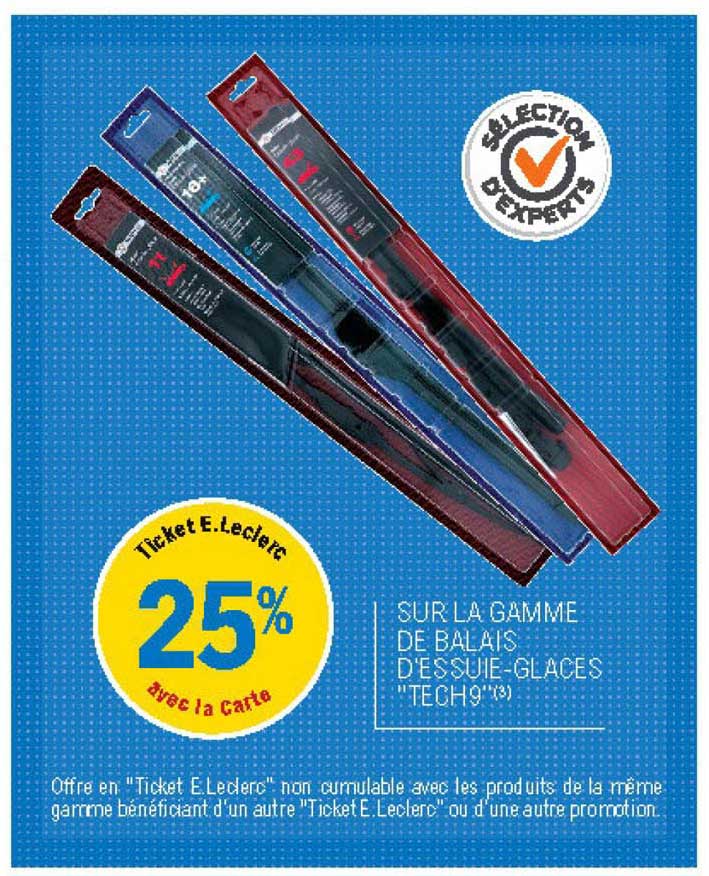 La Gamme De Balais D'essuie-glaces "tech9"