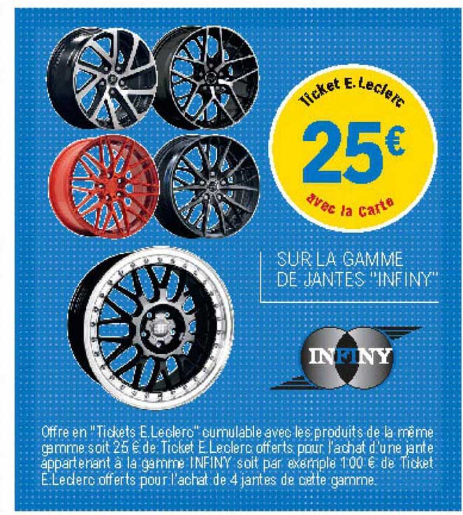 la gamme de jantes "infiny"
