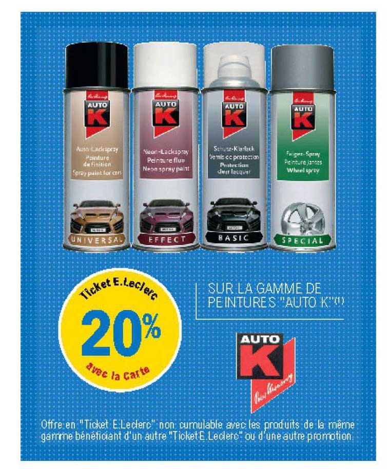 La Gamme De Peintures "auto K"