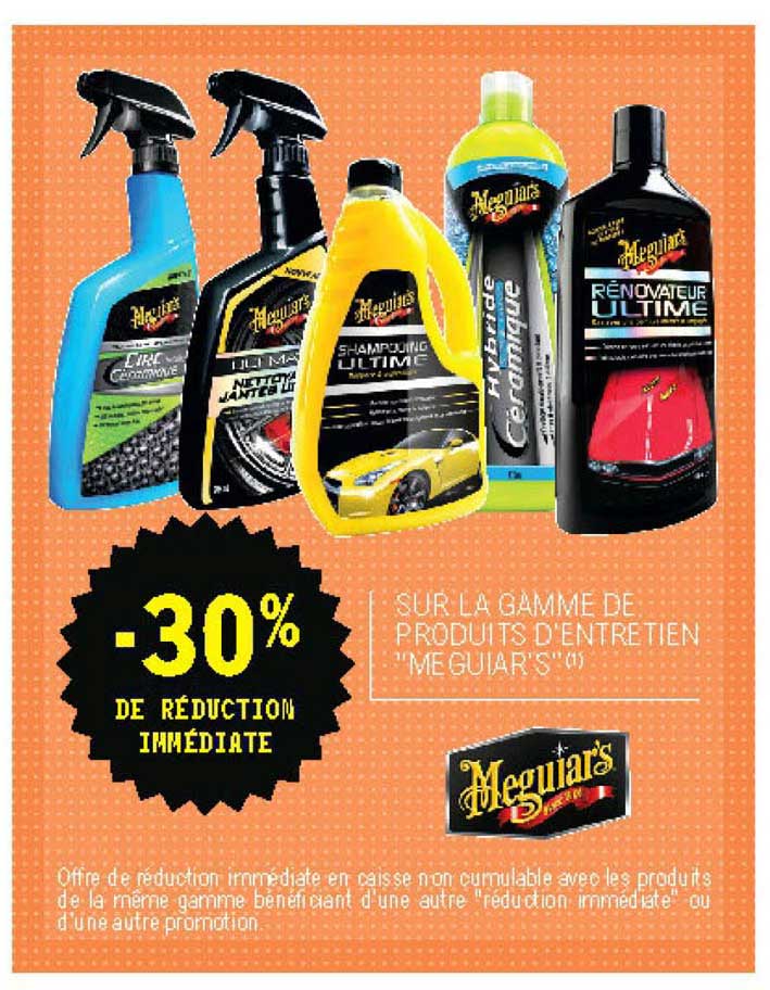 la gamme de produits d'entretien "meguiar's