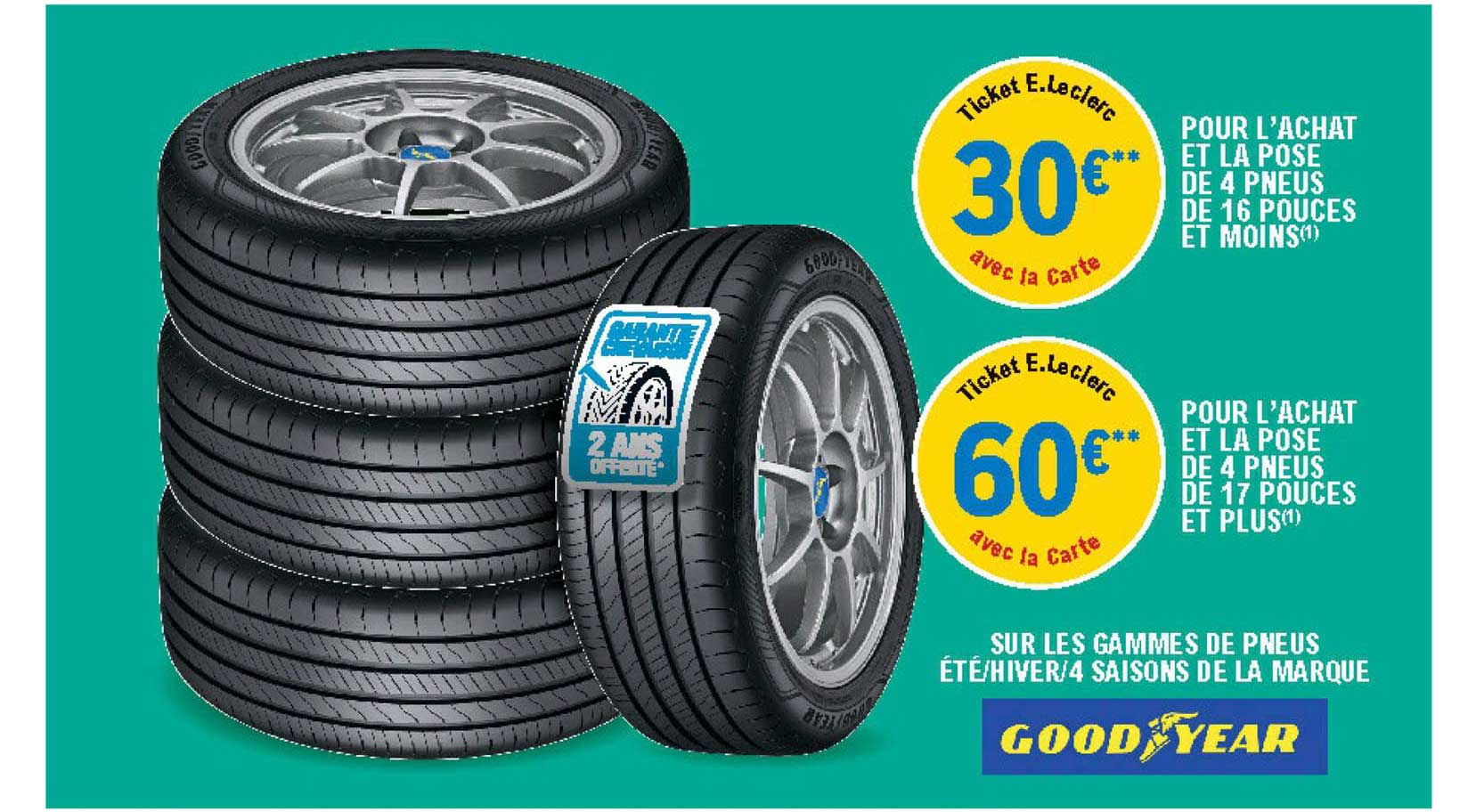 les gammes de pneus été-hiver-4saisons de la marque good year
