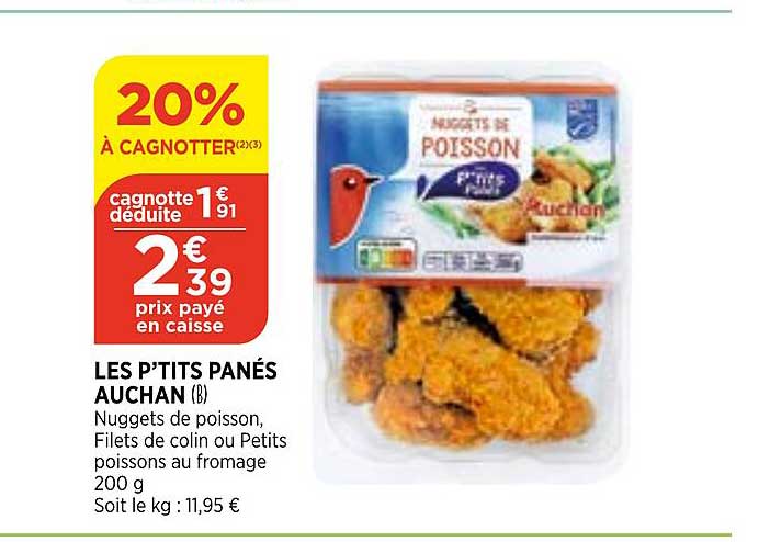 les p'tits panés auchan