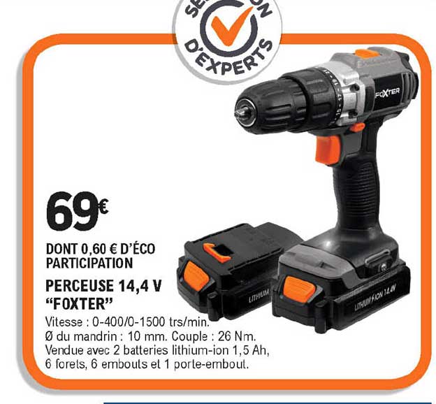 Perceuse 14,4 V "foxter"