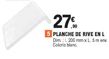 planche de rive en l