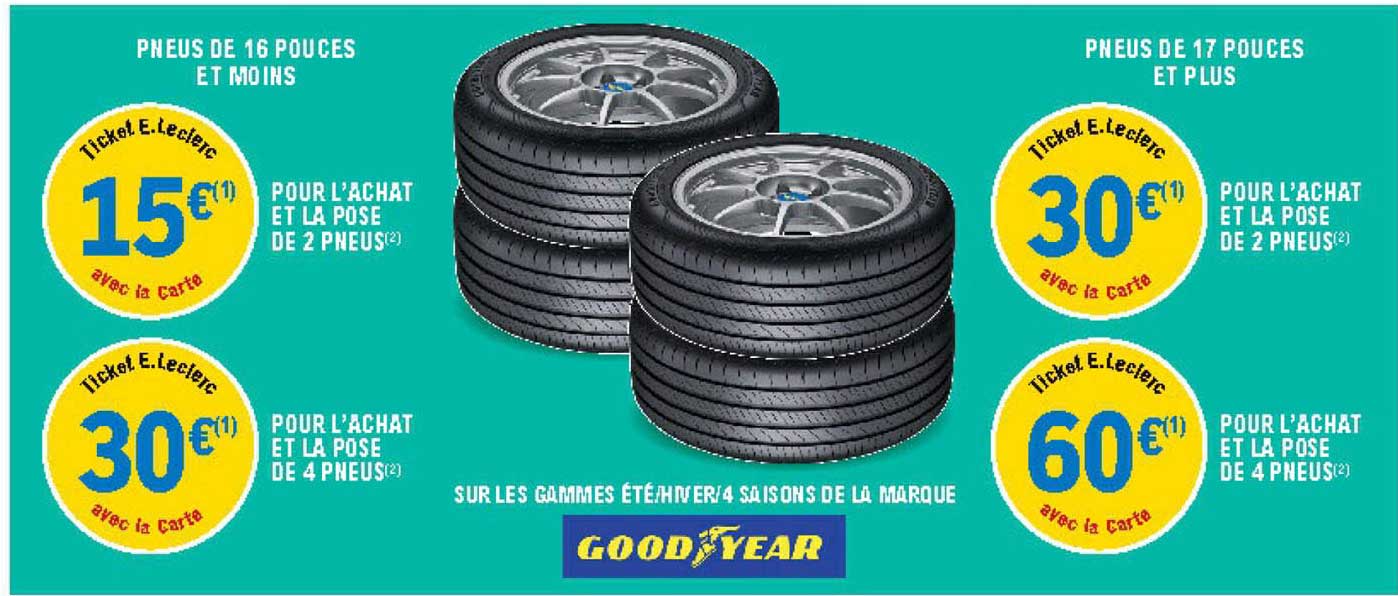 pneus de 16 pouces , pneus de 17 pouces good year