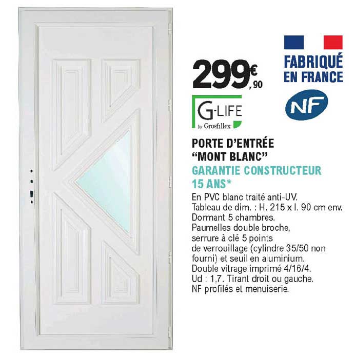 porte d'entrée "mont blanc"