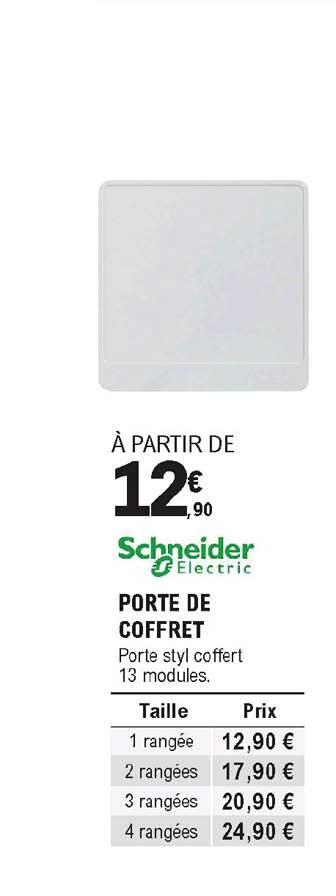 porte de coffret schneider electric
