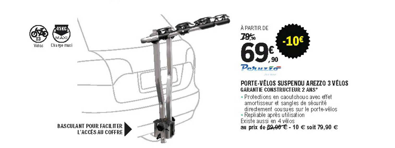 porte-vélos suspendu arezzo