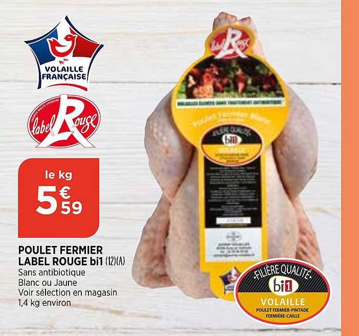 Poulet Fermier Label Rouge Bi1