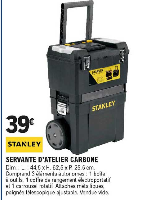 servante d'atelier carbone stanley