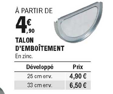 talon d'emboîtement