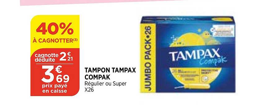 tampon tampax compak