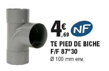 te pied de biche f-f 87°30 nf