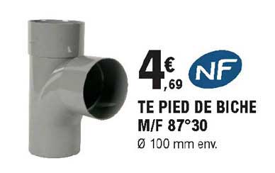 te pied de biche m-f 87°30