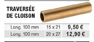 traversée de cloison