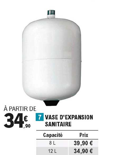 vase d'expansion sanitaire