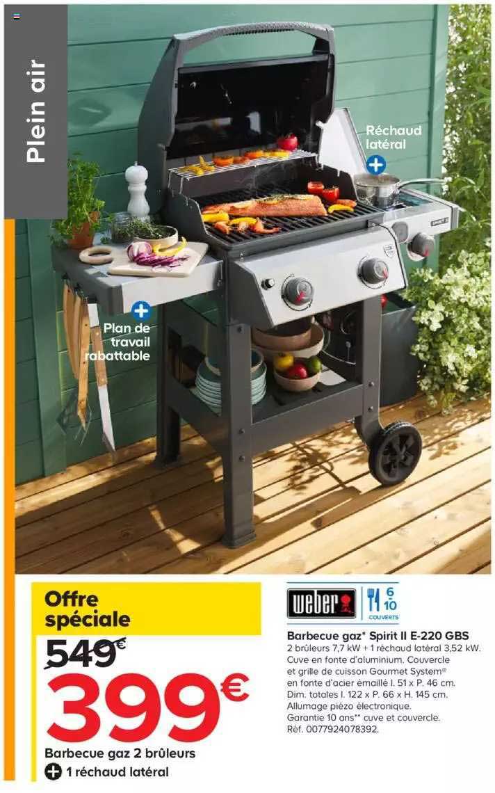 barbecue gaz spirit II e-220 gbs weber