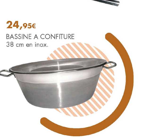 Bassine à Confiture 38 Cm En Inox